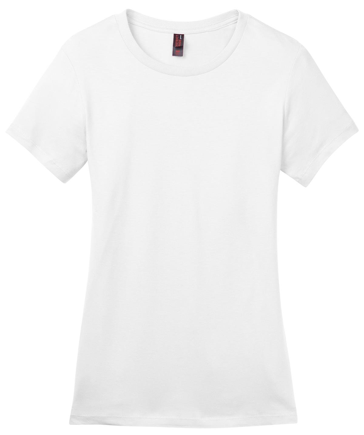 DM104L_BrightWhite_Flat_Front_2012 District Women's Perfect Weight Tee