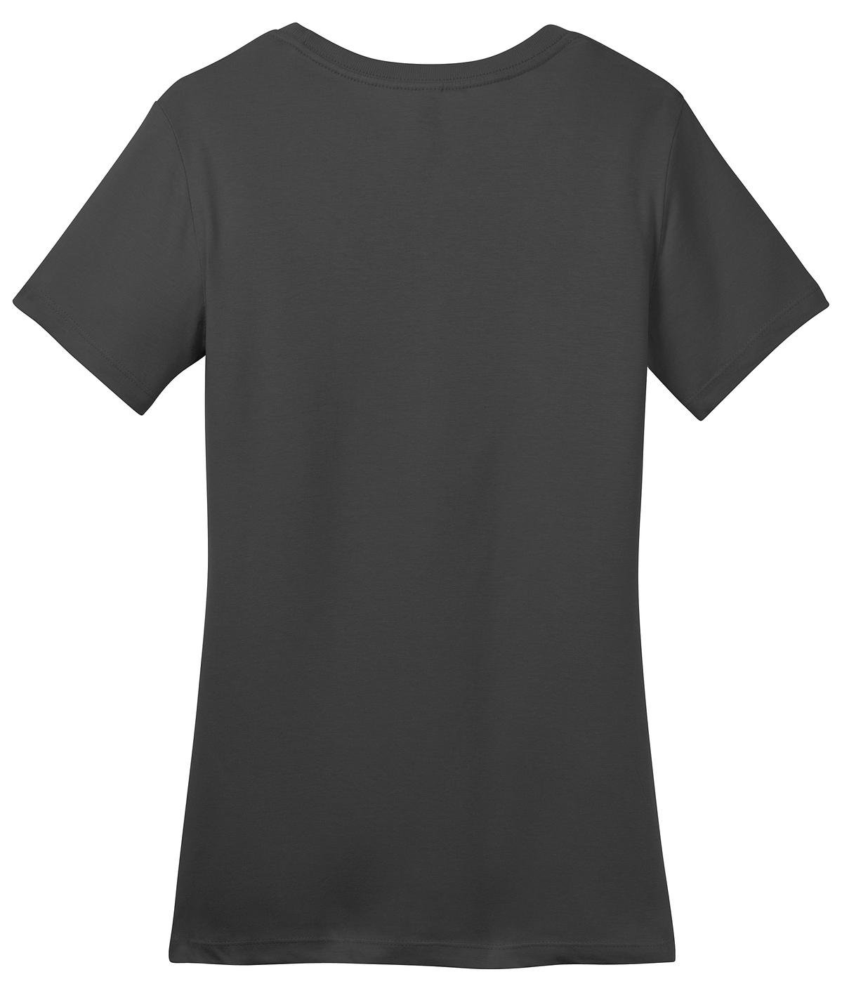 DM104L_Charcoal_Flat_Back District Women's Perfect Weight Tee