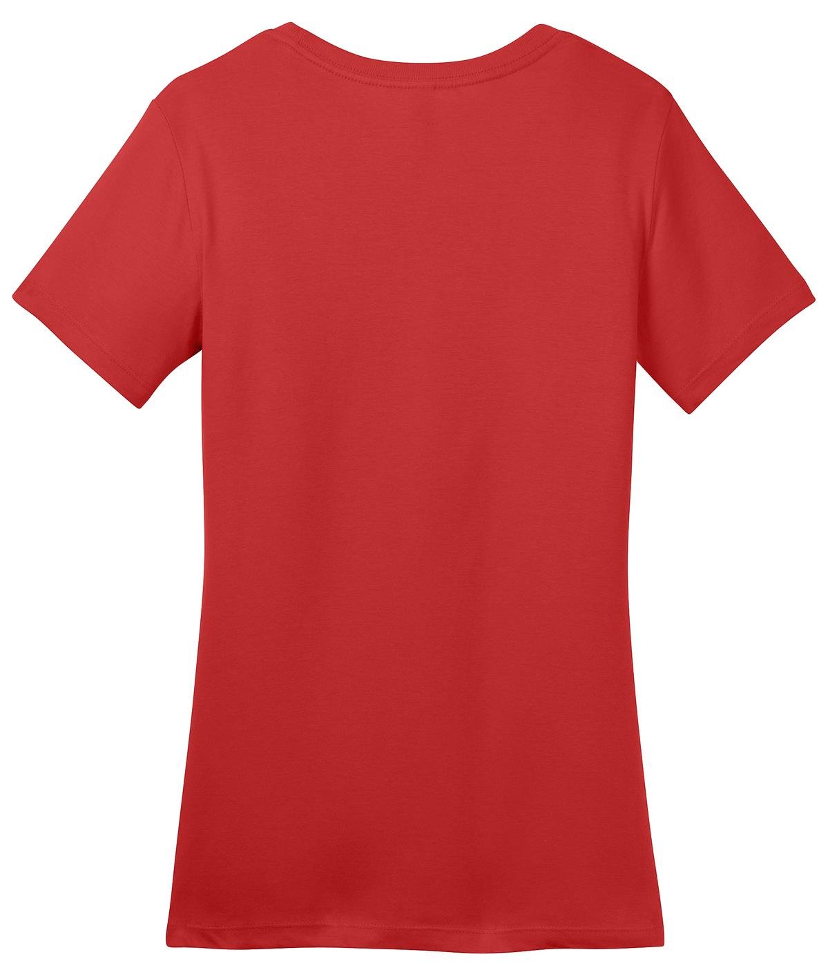 DM104L_ClassicRed_Flat_Back District Women's Perfect Weight Tee