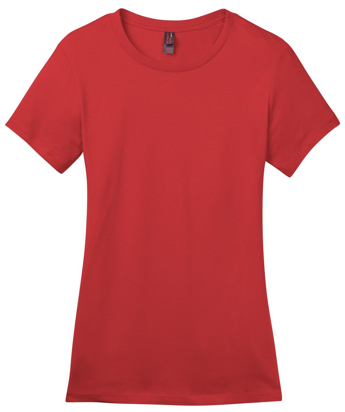 DM104L_ClassicRed_Flat_Front_2012 District Women's Perfect Weight Tee