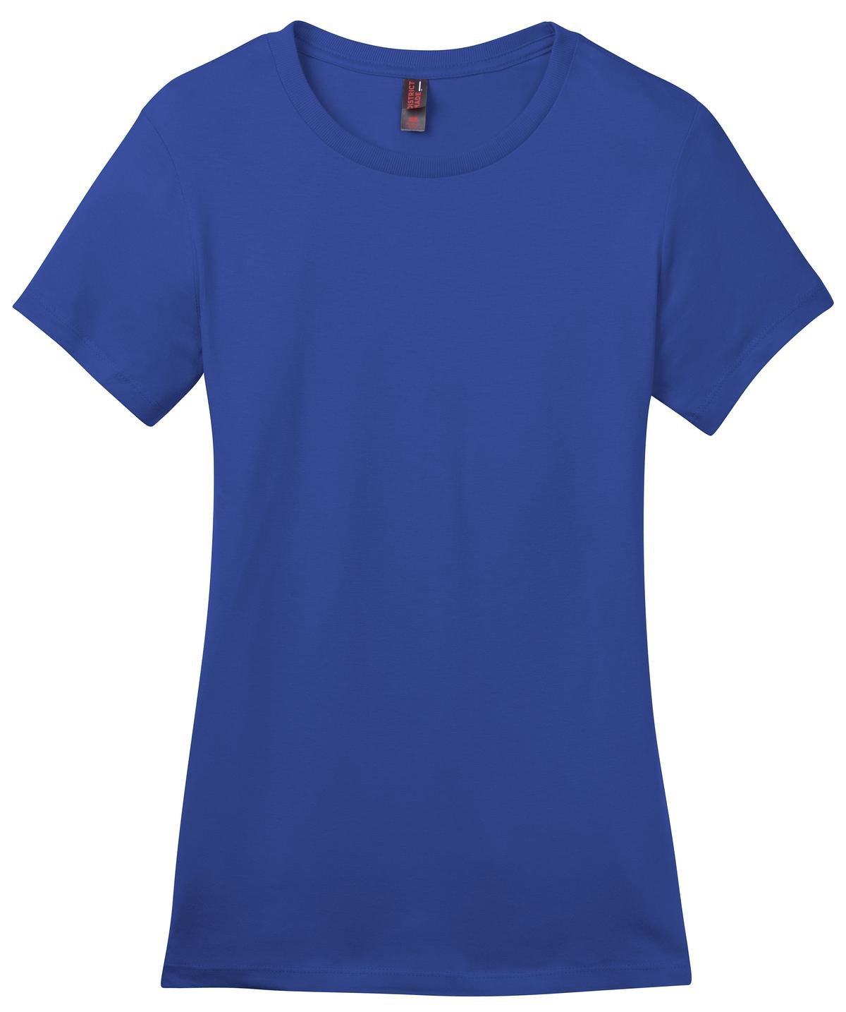 DM104L_DeepRoyal_Flat_Front_2012 District Women's Perfect Weight Tee