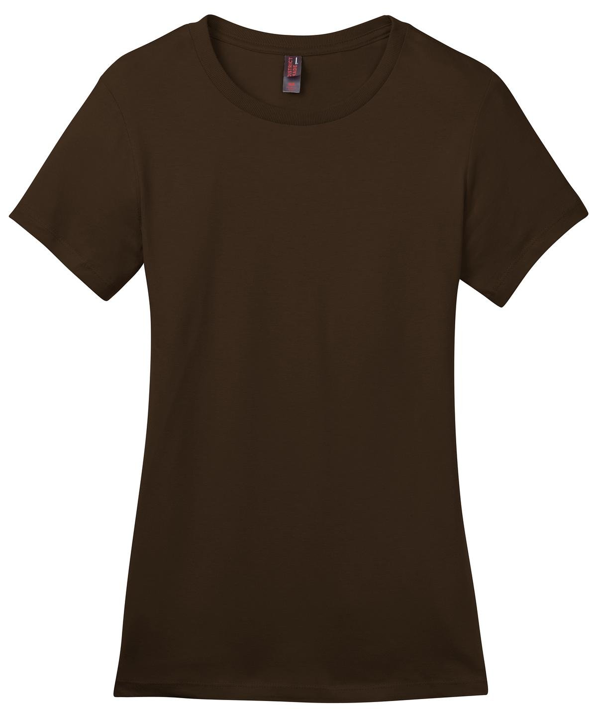 DM104L_Espresso_Flat_Front_2012 District Women's Perfect Weight Tee