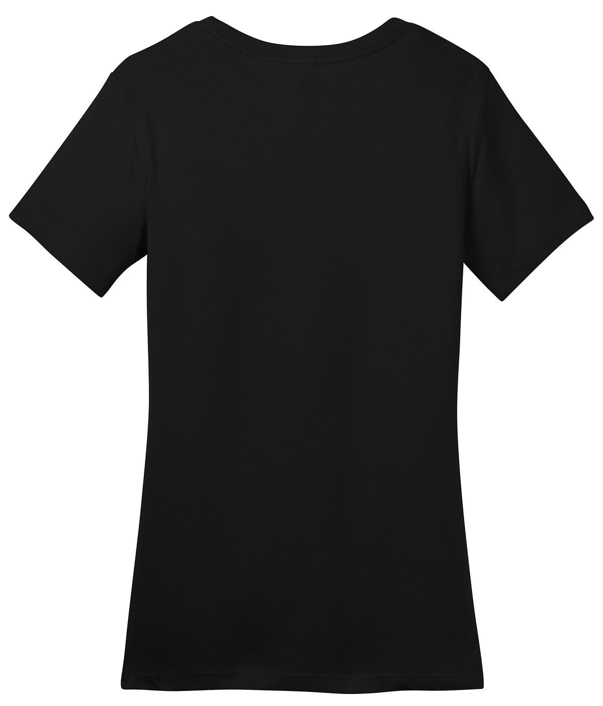 DM104L_JetBlack_Flat_Flat_Back District Women's Perfect Weight Tee
