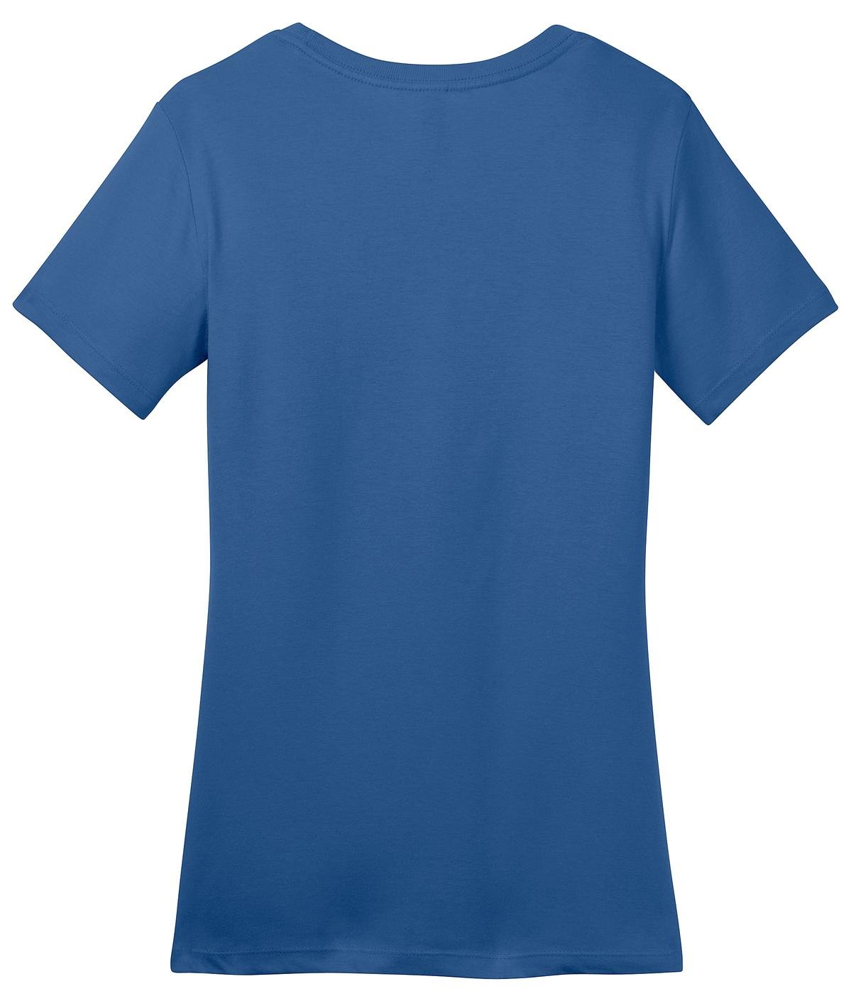 DM104L_MaritimeBlue_Flat_Back District Women's Perfect Weight Tee