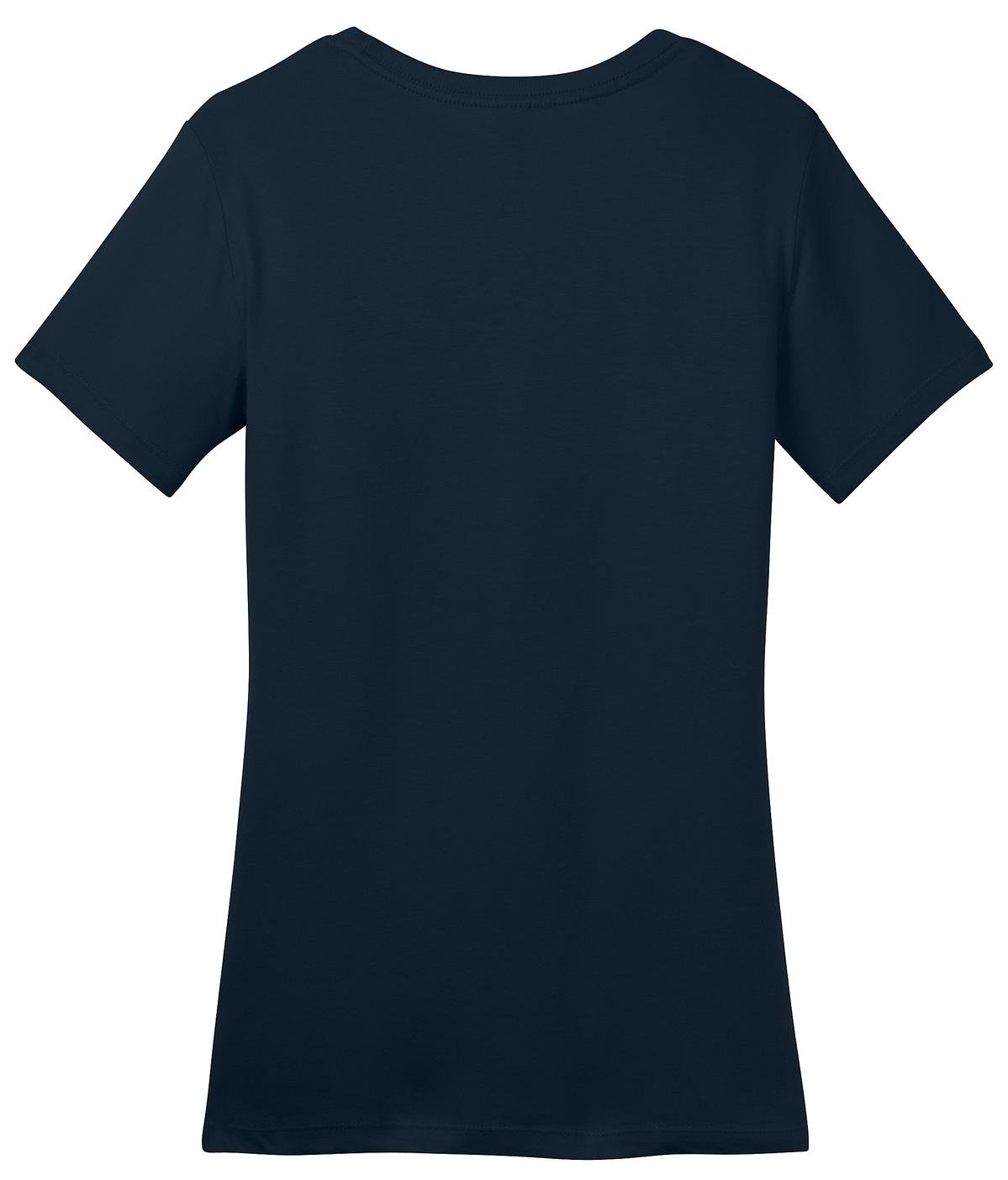 DM104L_NewNavy_Flat_Back District Women's Perfect Weight Tee