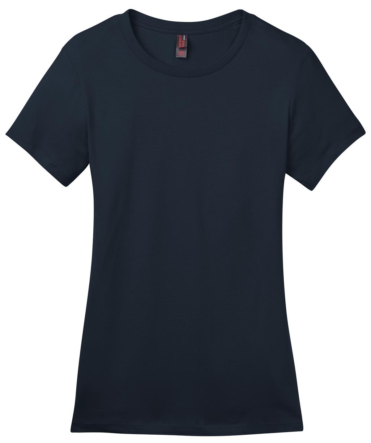 DM104L_NewNavy_Flat_Front_2012 District Women's Perfect Weight Tee