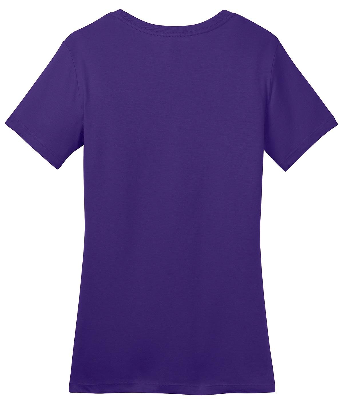 DM104L_Purple_Flat_Back District Women's Perfect Weight Tee