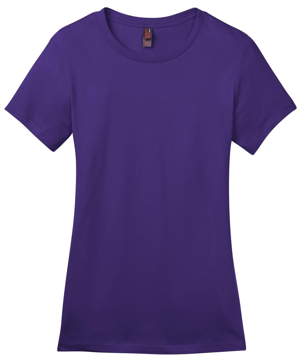 DM104L_Purple_Flat_Front_2012 District Women's Perfect Weight Tee