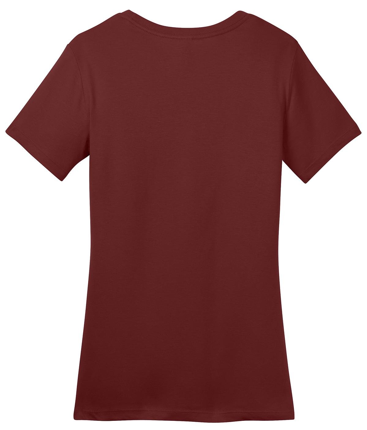 DM104L_Sangria_Flat_Back District Women's Perfect Weight Tee