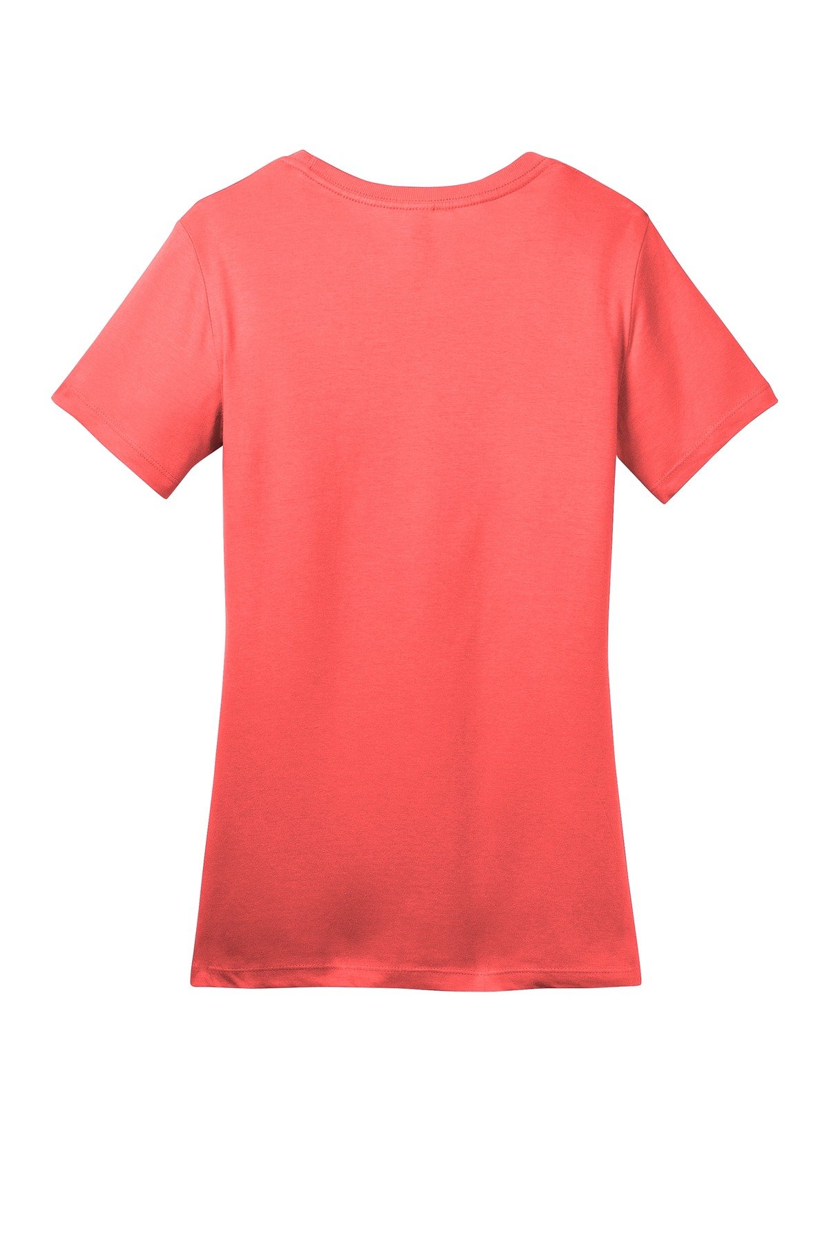 DM104L_coral_flat_back District Women's Perfect Weight Tee