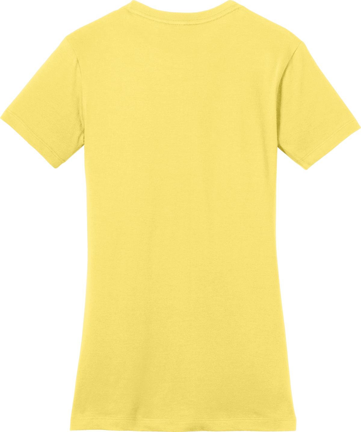 DM104L_yellow_flat_back District Women's Perfect Weight Tee