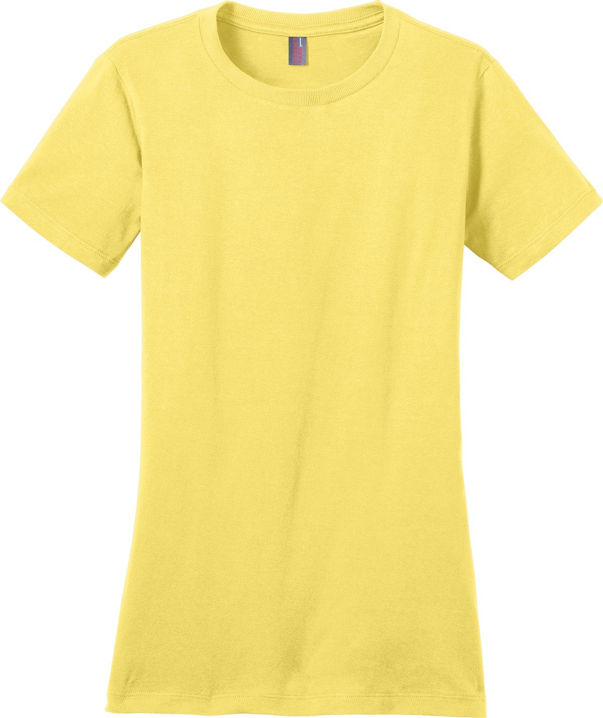 DM104L_yellow_flat_front_ District Women's Perfect Weight Tee