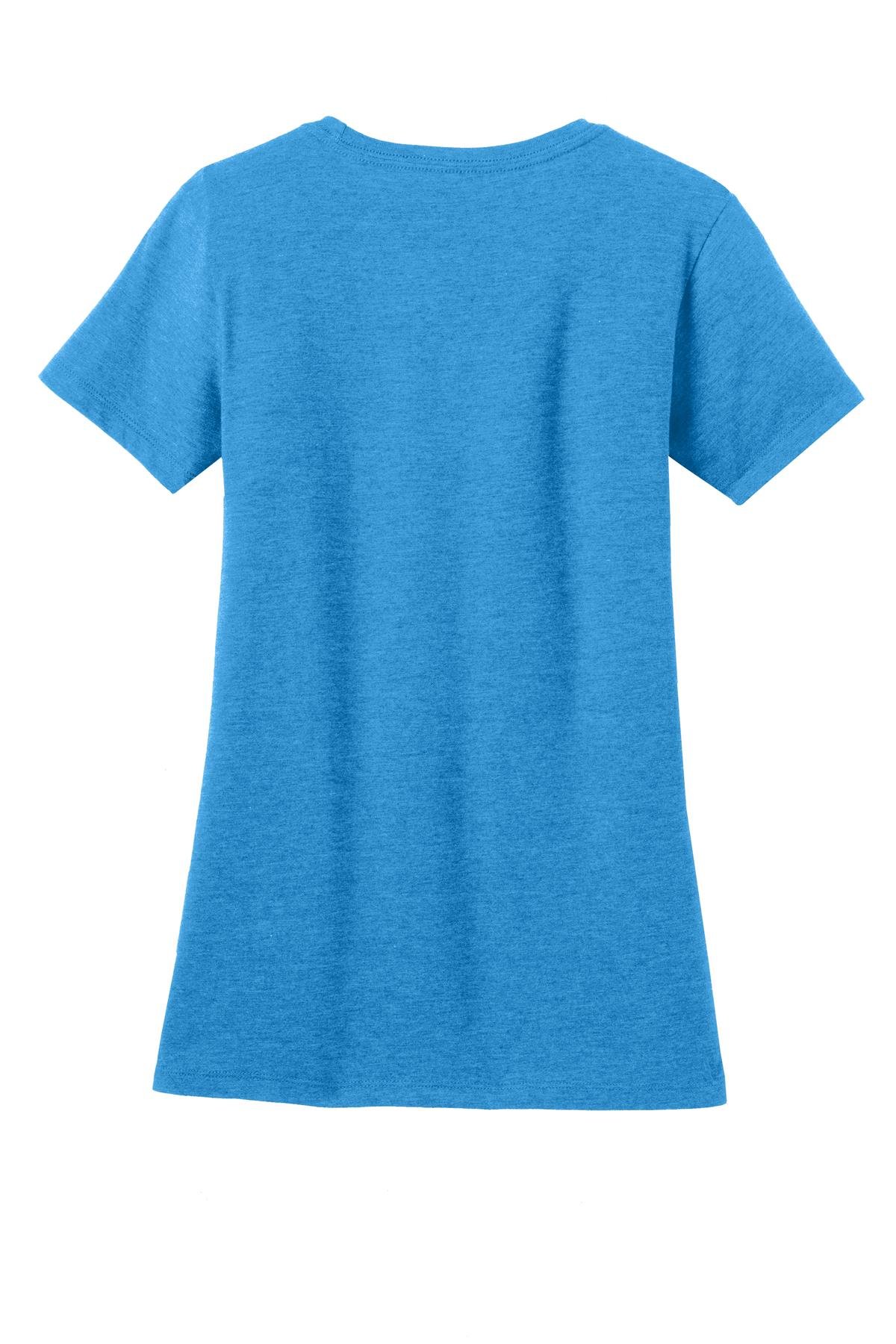 DM108L_hthrdbrightturquoise_flat_back District Women's Perfect Blend Tee