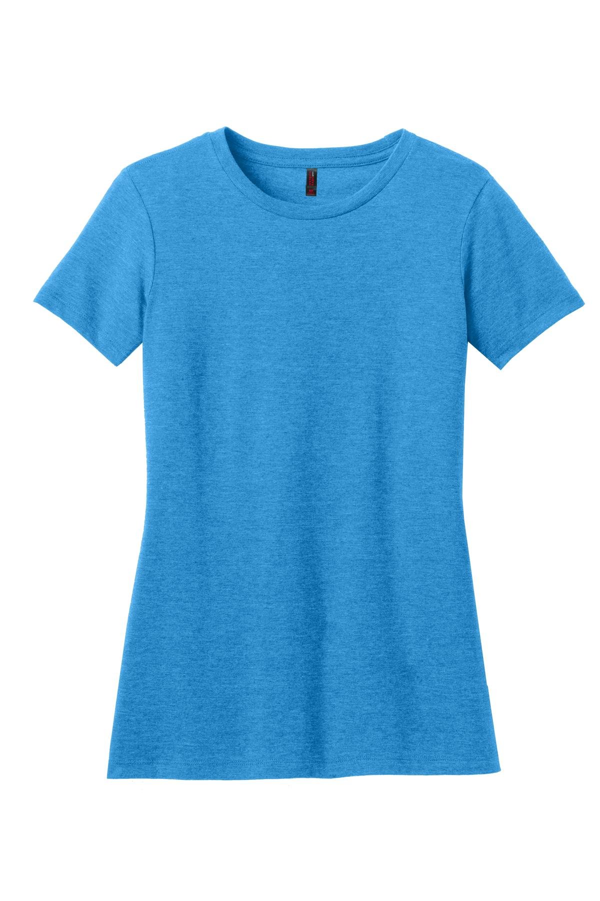 DM108L_hthrdbrightturquoise_flat_front District Women's Perfect Blend Tee