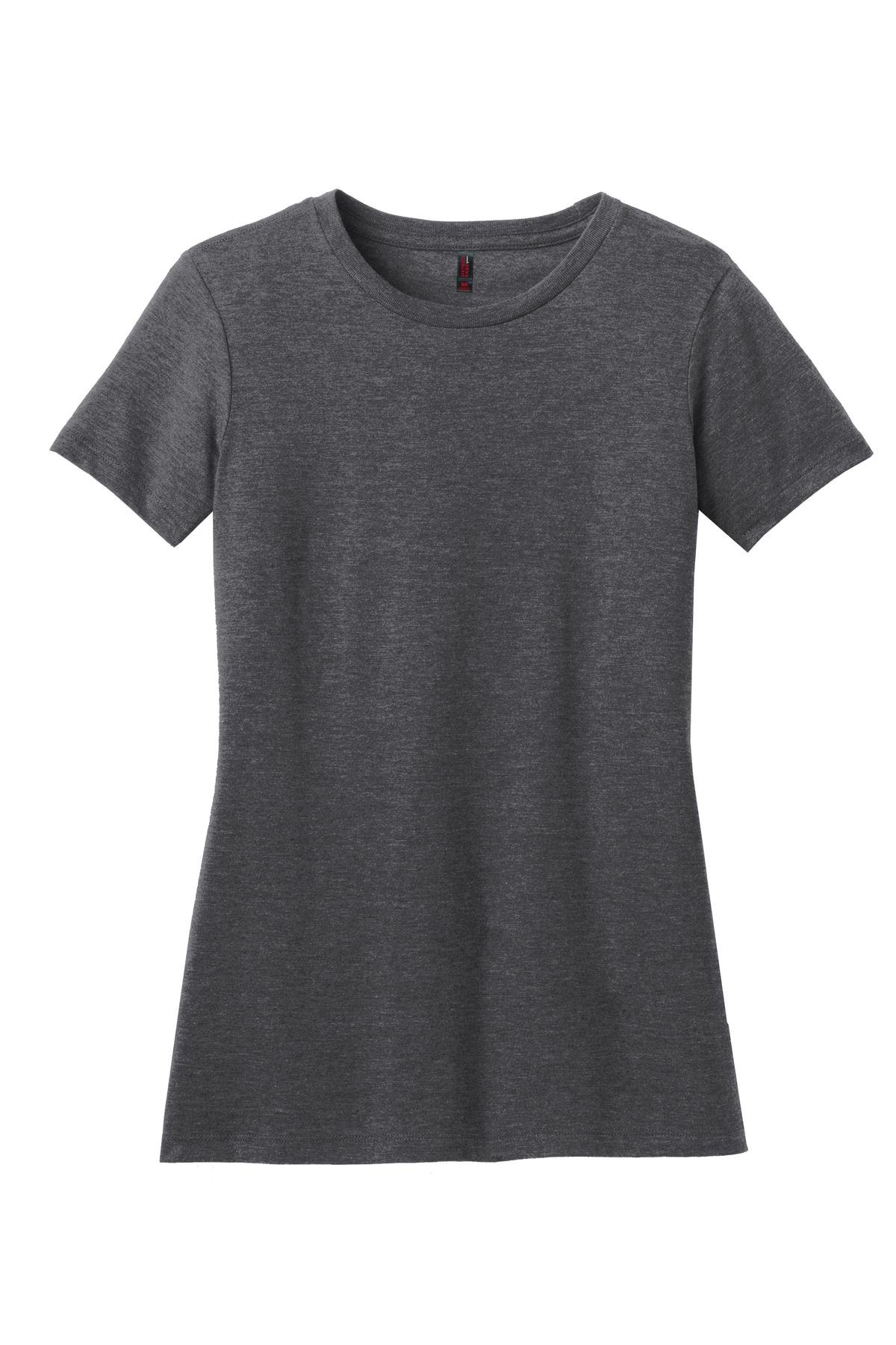 DM108L_hthrdcharcoal_flat_front District Women's Perfect Blend Tee
