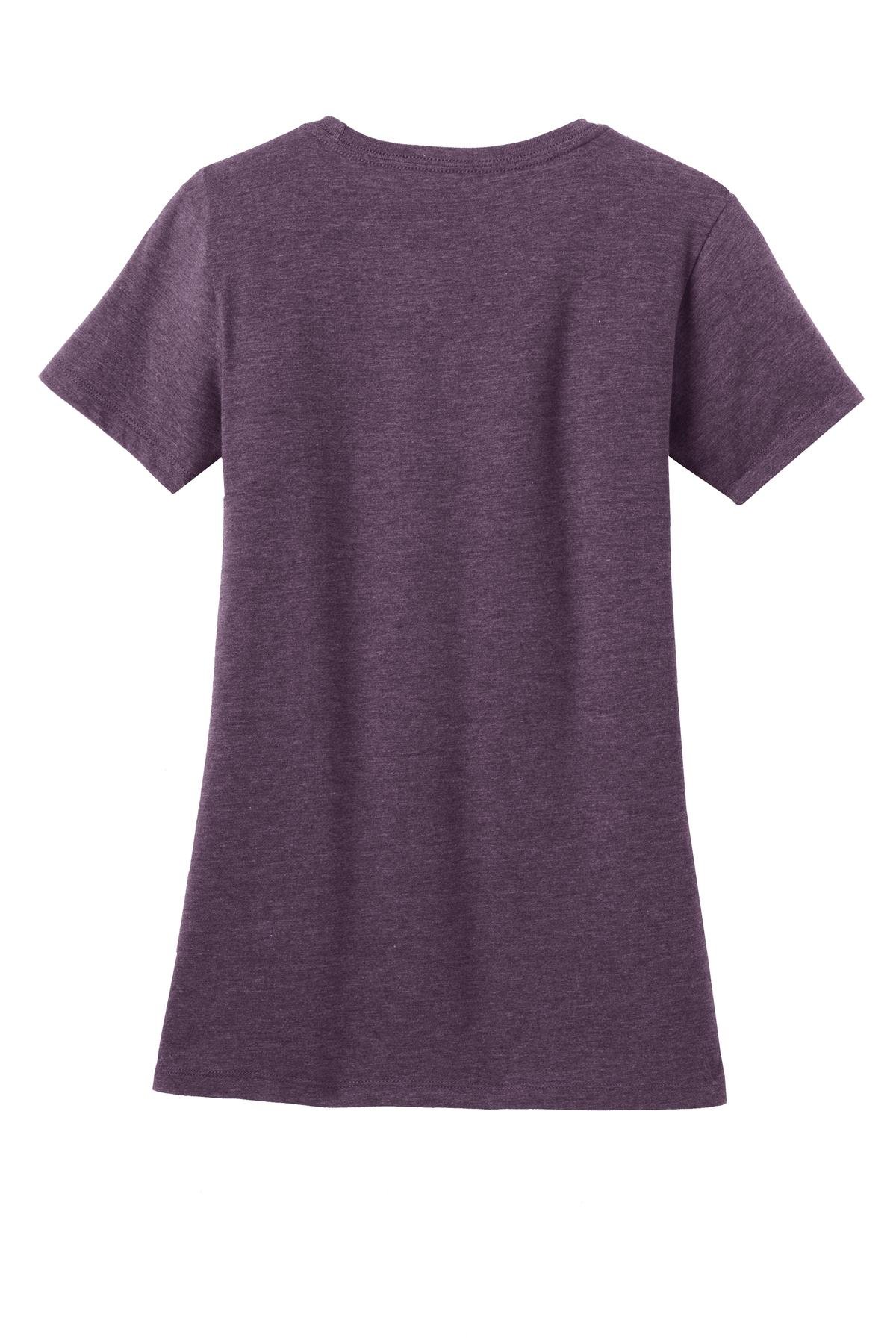 DM108L_hthrdeggplant_flat_back District Women's Perfect Blend Tee