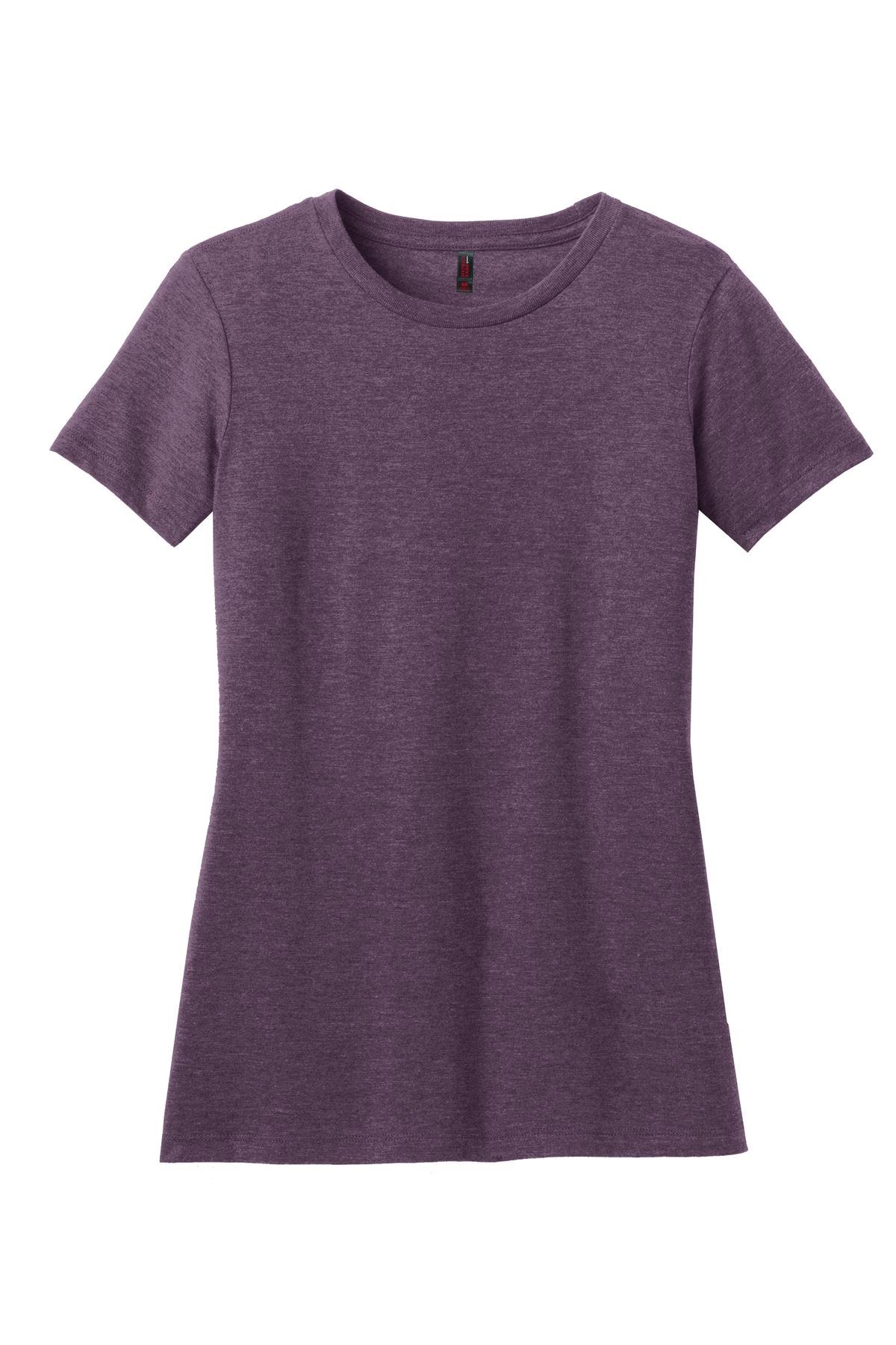DM108L_hthrdeggplant_flat_front District Women's Perfect Blend Tee