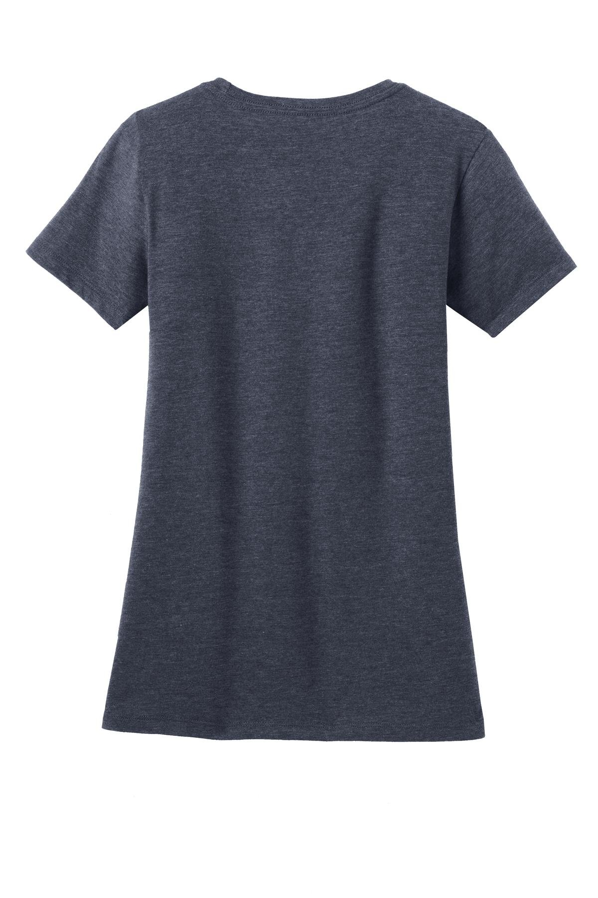 DM108L_hthrdnavy_flat_back District Women's Perfect Blend Tee