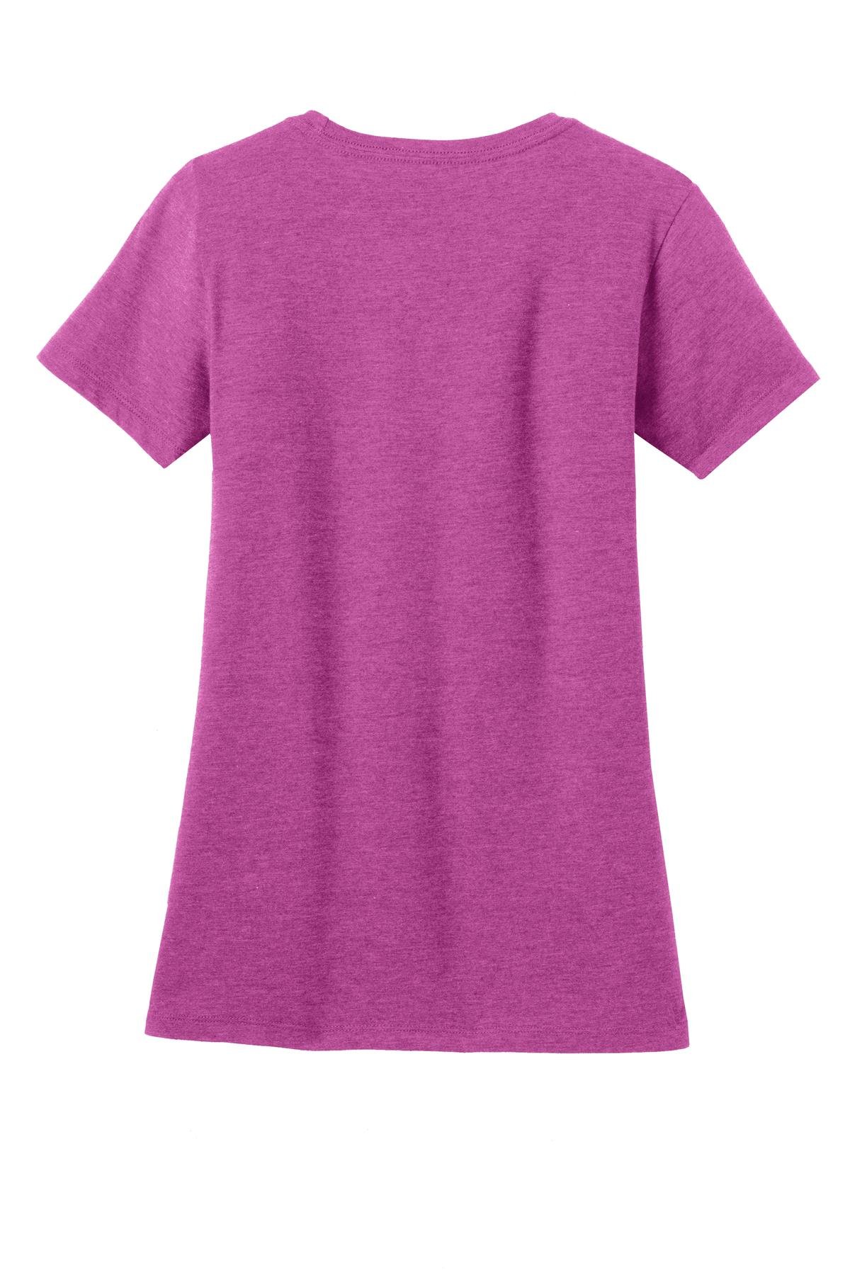 DM108L_hthrdpinkraspberry_flat_back District Women's Perfect Blend Tee