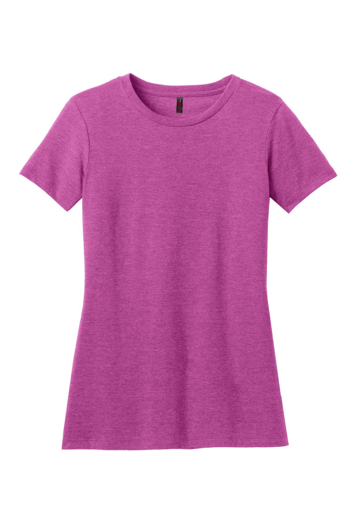 DM108L_hthrdpinkraspberry_flat_front District Women's Perfect Blend Tee