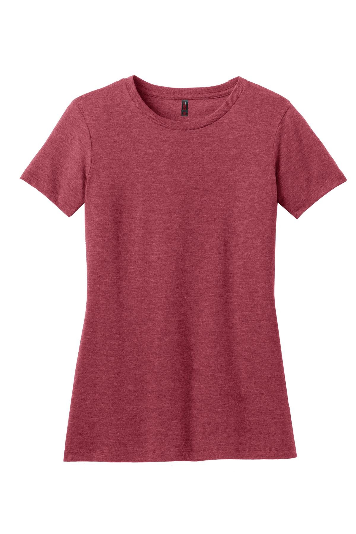 DM108L_hthrdred_flat_front District Women's Perfect Blend Tee