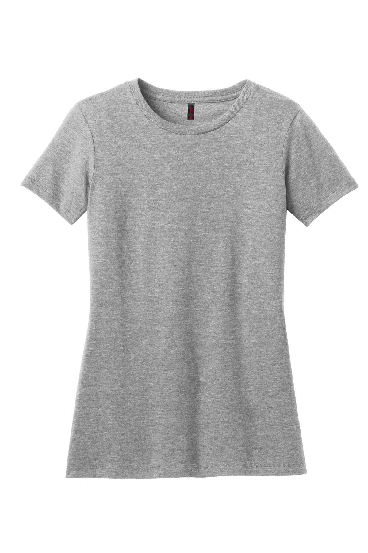 DM108L_lighththrgrey_flat_front District Women's Perfect Blend Tee