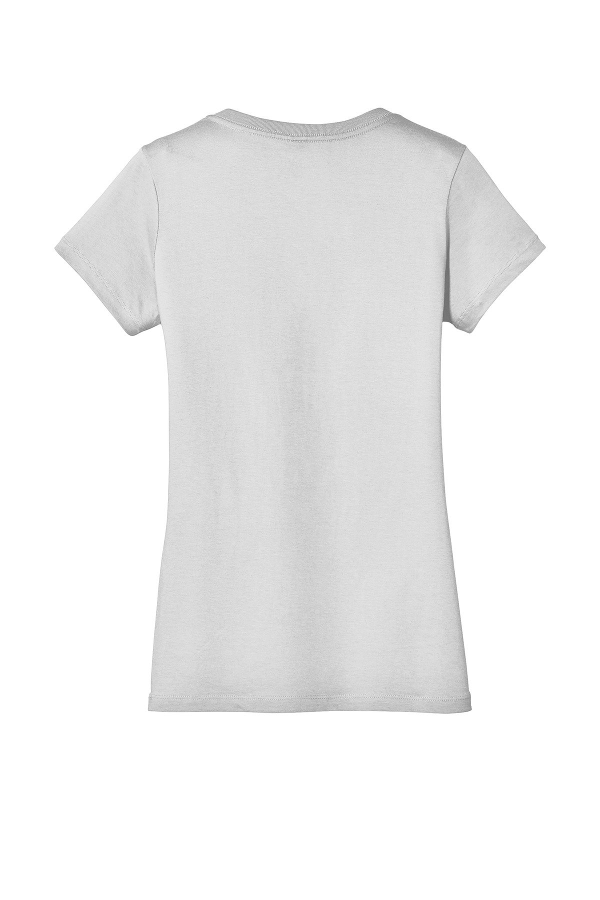 DM1170L_brightwhite_flat_back District - Women's Perfect Weight V-Neck Tee.