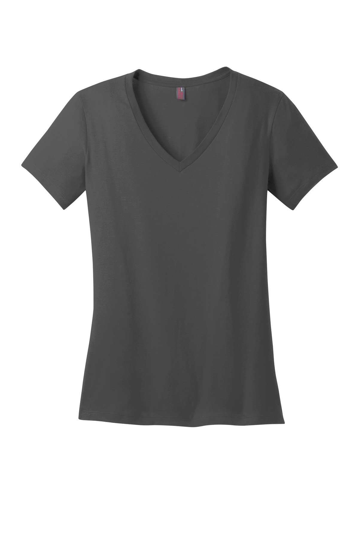 DM1170L_charcoal_flat_front District - Women's Perfect Weight V-Neck Tee.