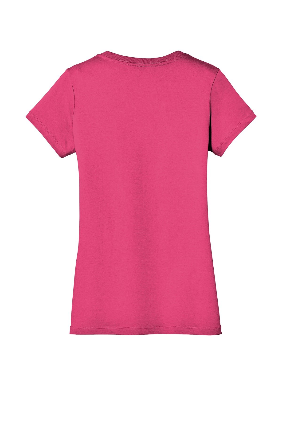 DM1170L_darkfuchsia_flat_back District - Women's Perfect Weight V-Neck Tee.