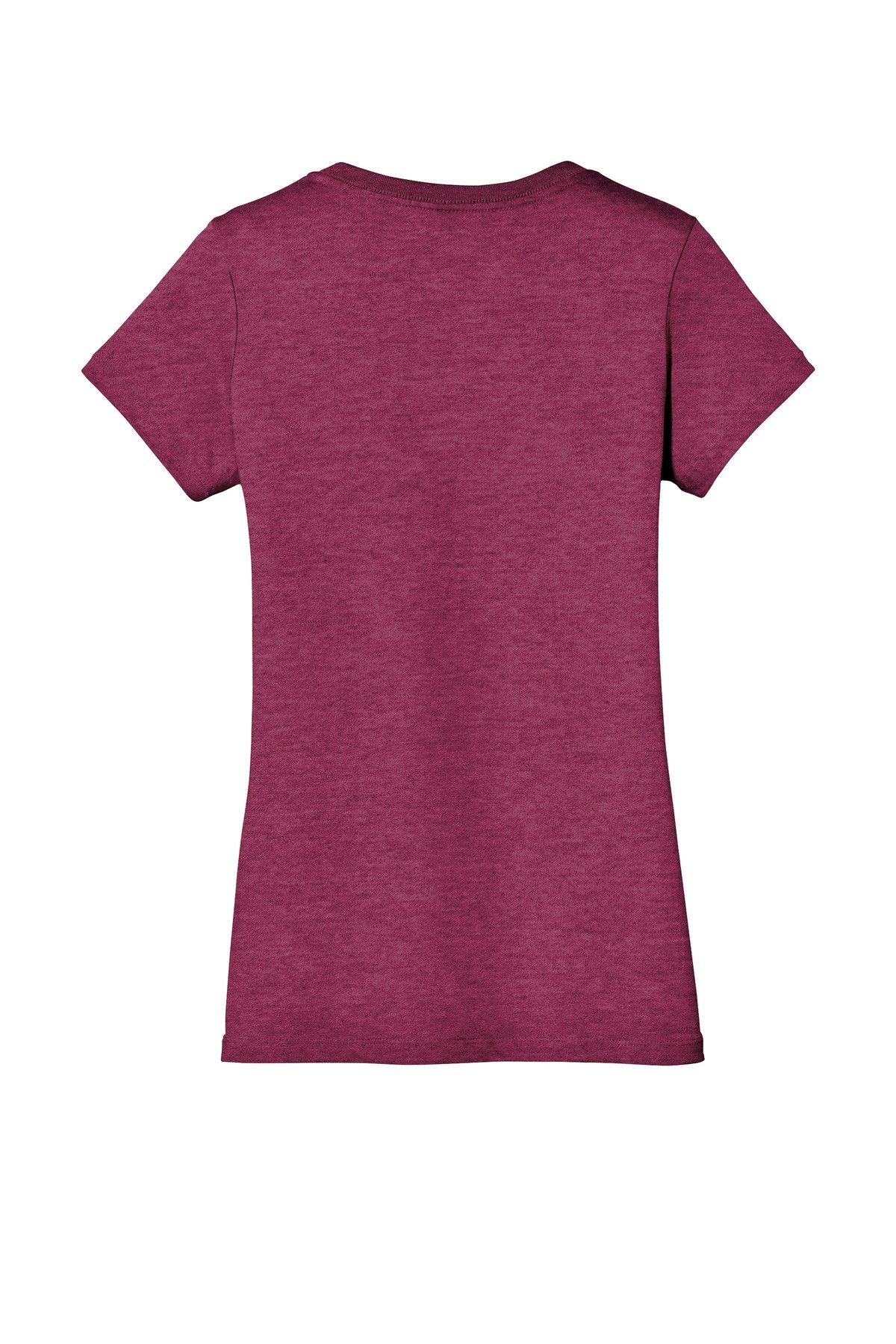 DM1170L_hthrlgnbrry_flat_back District - Women's Perfect Weight V-Neck Tee.