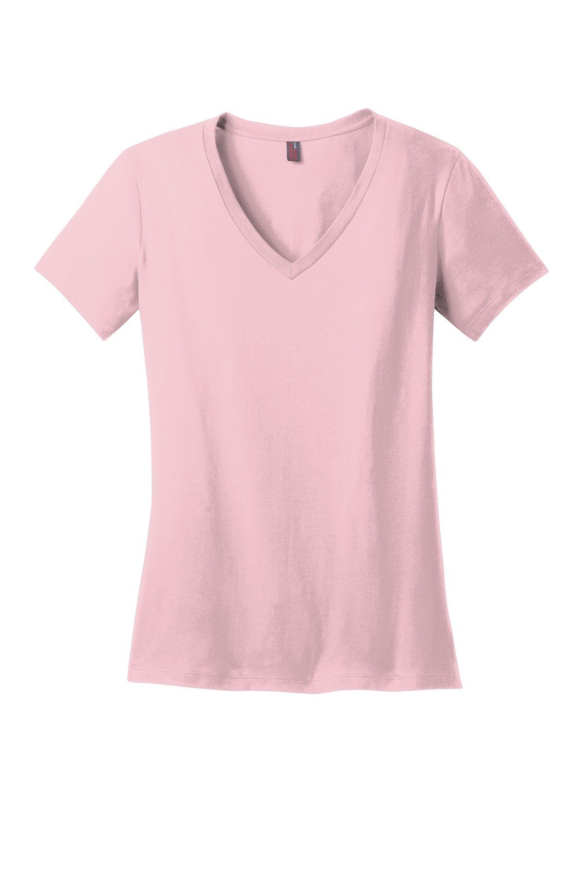 DM1170L_lightpink_flat_front District - Women's Perfect Weight V-Neck Tee.