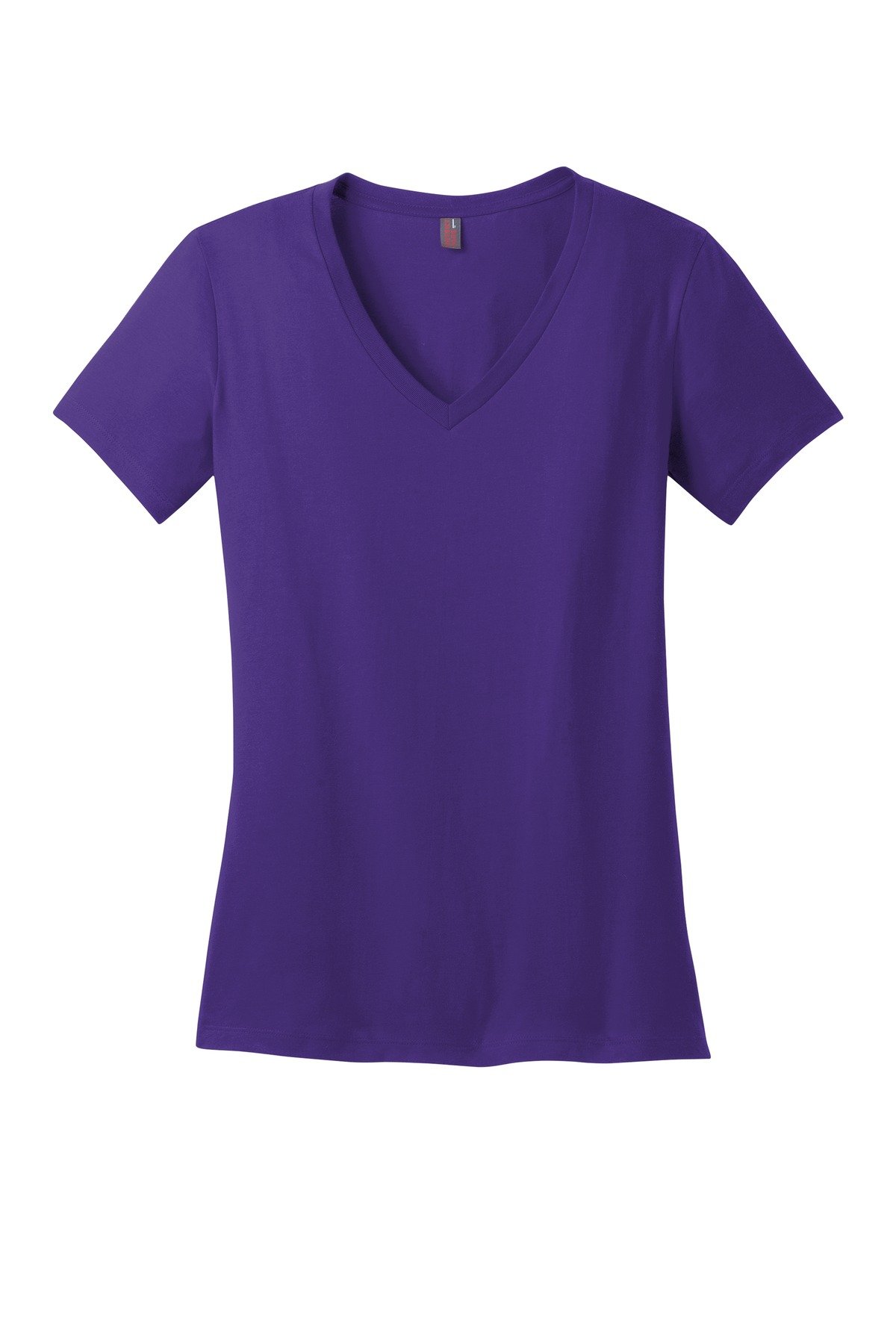 DM1170L_purple_flat_front District - Women's Perfect Weight V-Neck Tee.