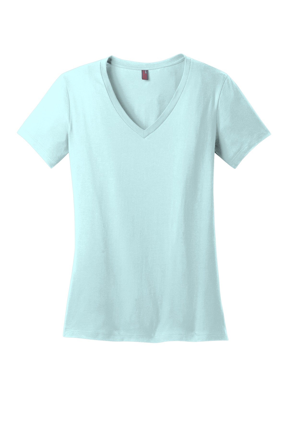 DM1170L_seaglassblue_flat_front District - Women's Perfect Weight V-Neck Tee.