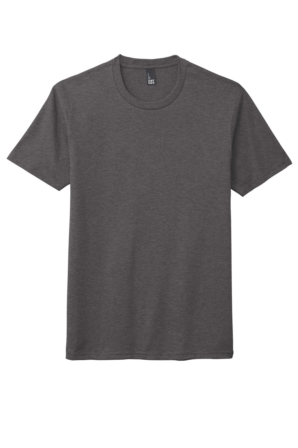 DM130DTG_heatheredcharcoal_flat_front District Perfect Tri DTG Tee