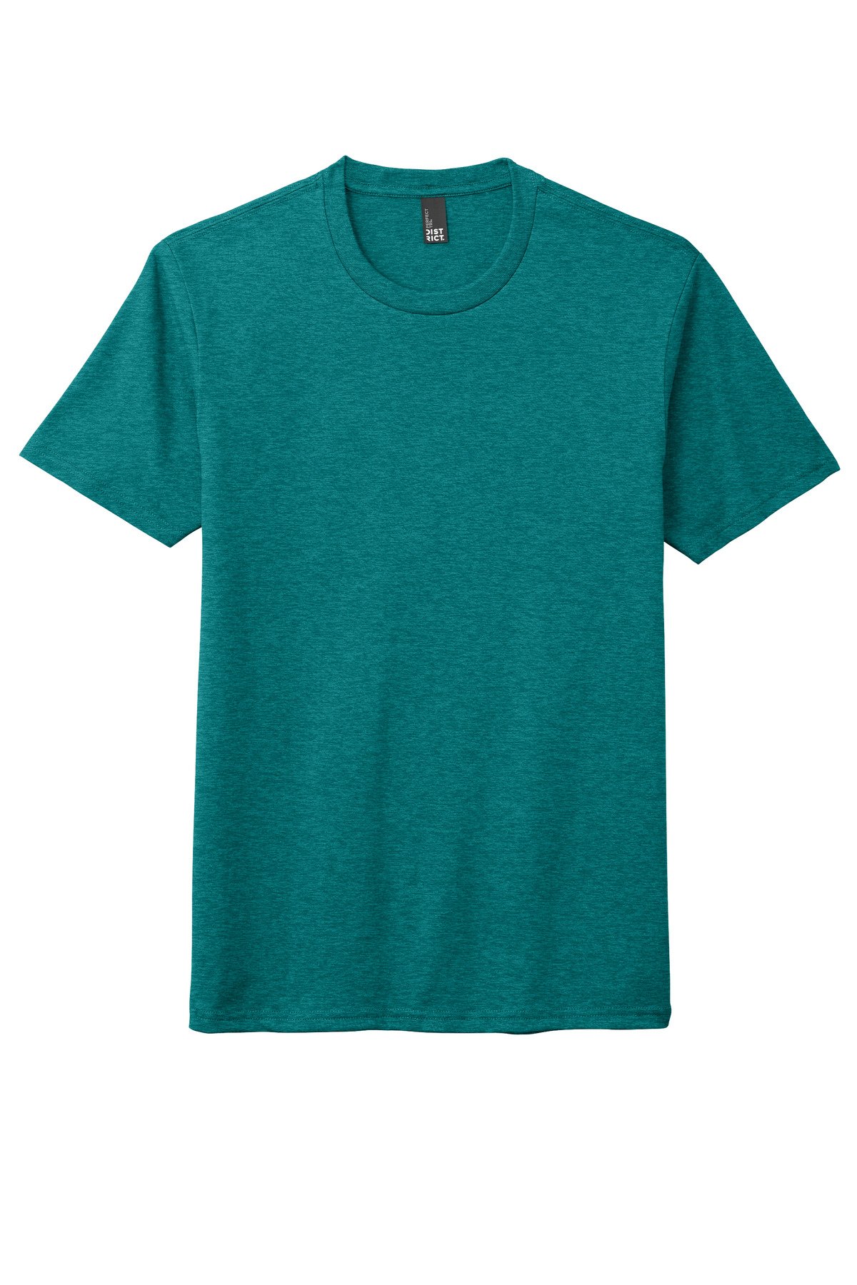 DM130DTG_heatheredteal_flat_front District Perfect Tri DTG Tee