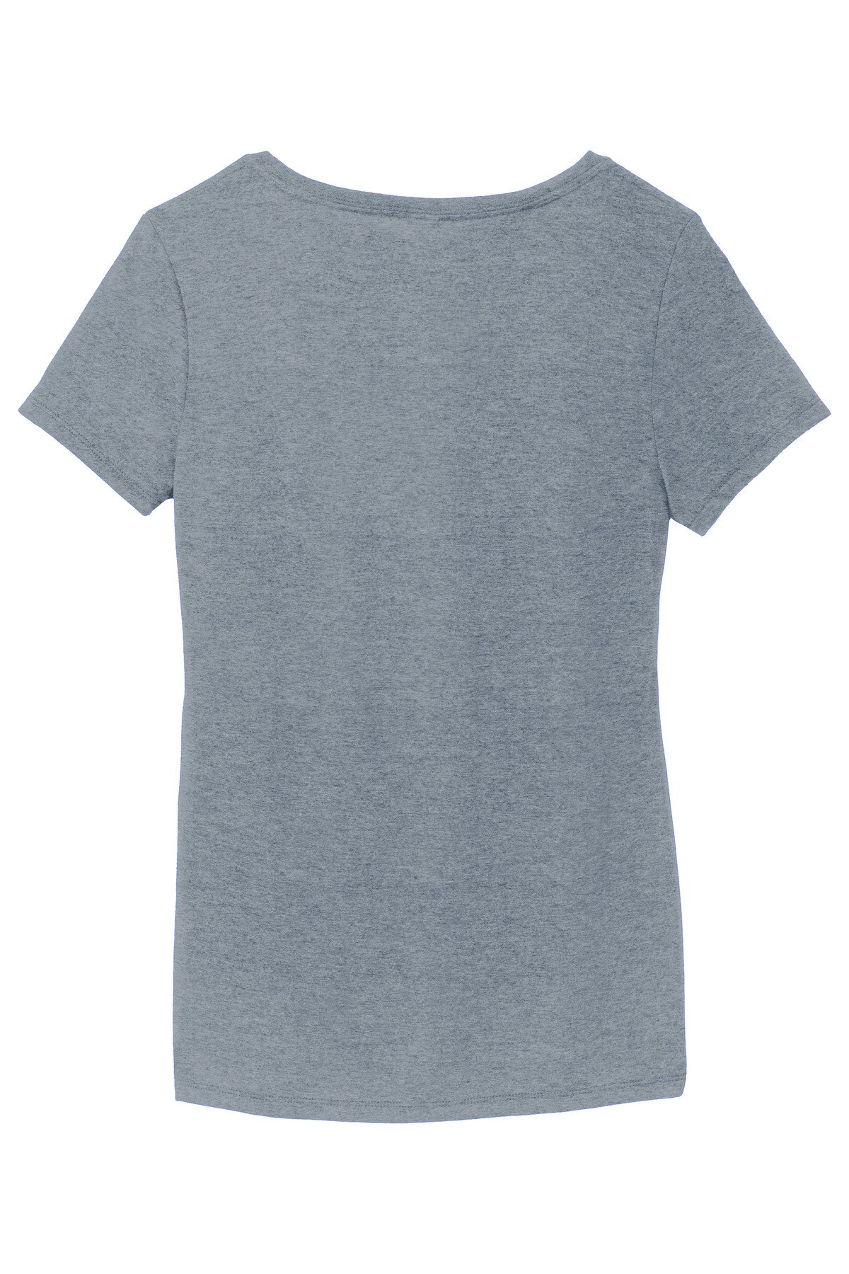 DM1350L_flintblueheather_flat_back District Women's Perfect Tri V-Neck Tee