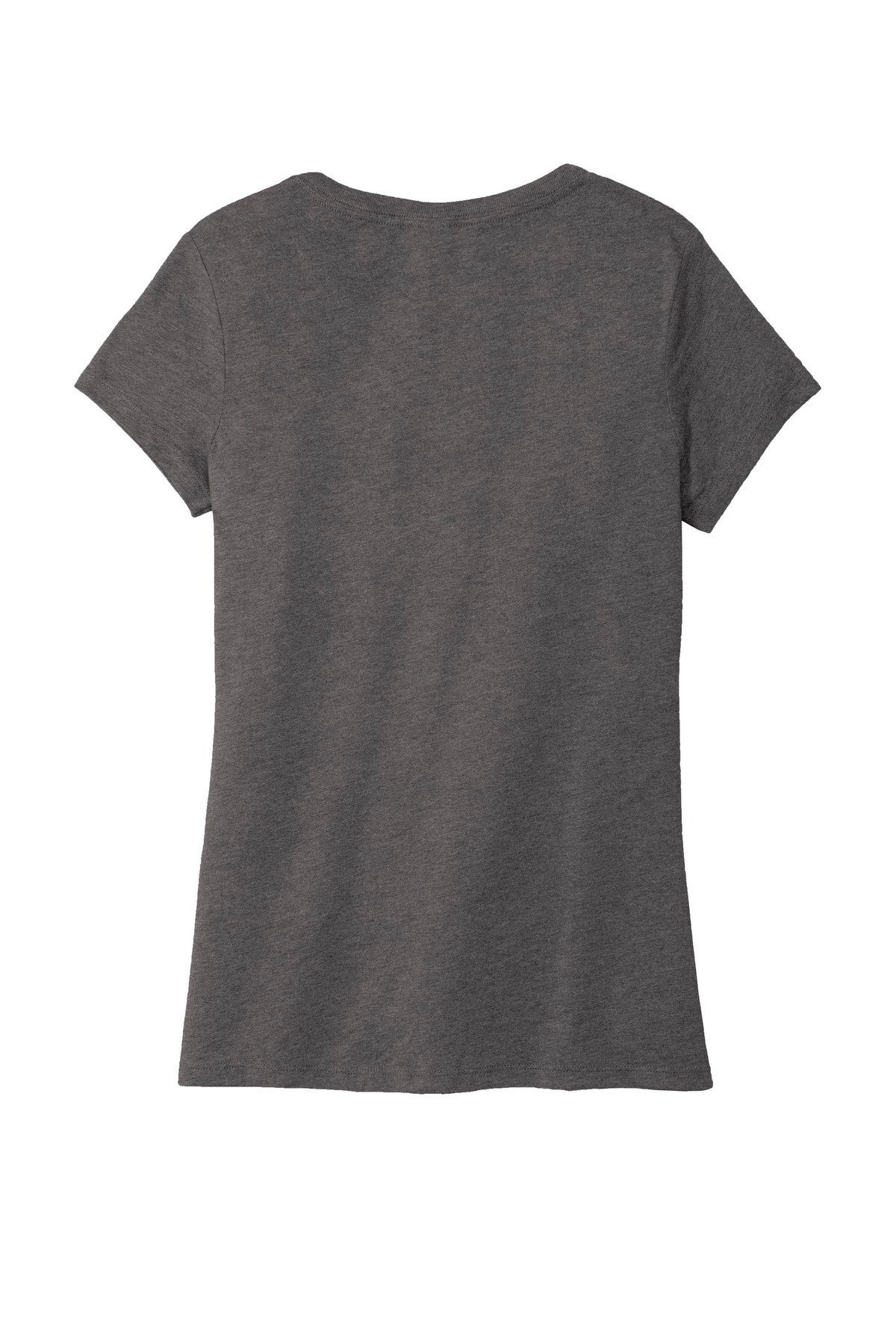 DM1350L_heatheredcharcoal_flat_back District Women's Perfect Tri V-Neck Tee
