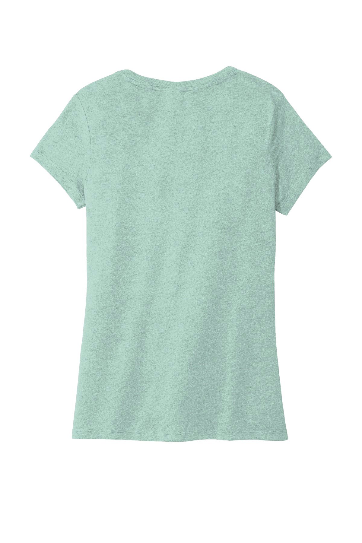 DM1350L_heathereddustysage_flat_back District Women's Perfect Tri V-Neck Tee