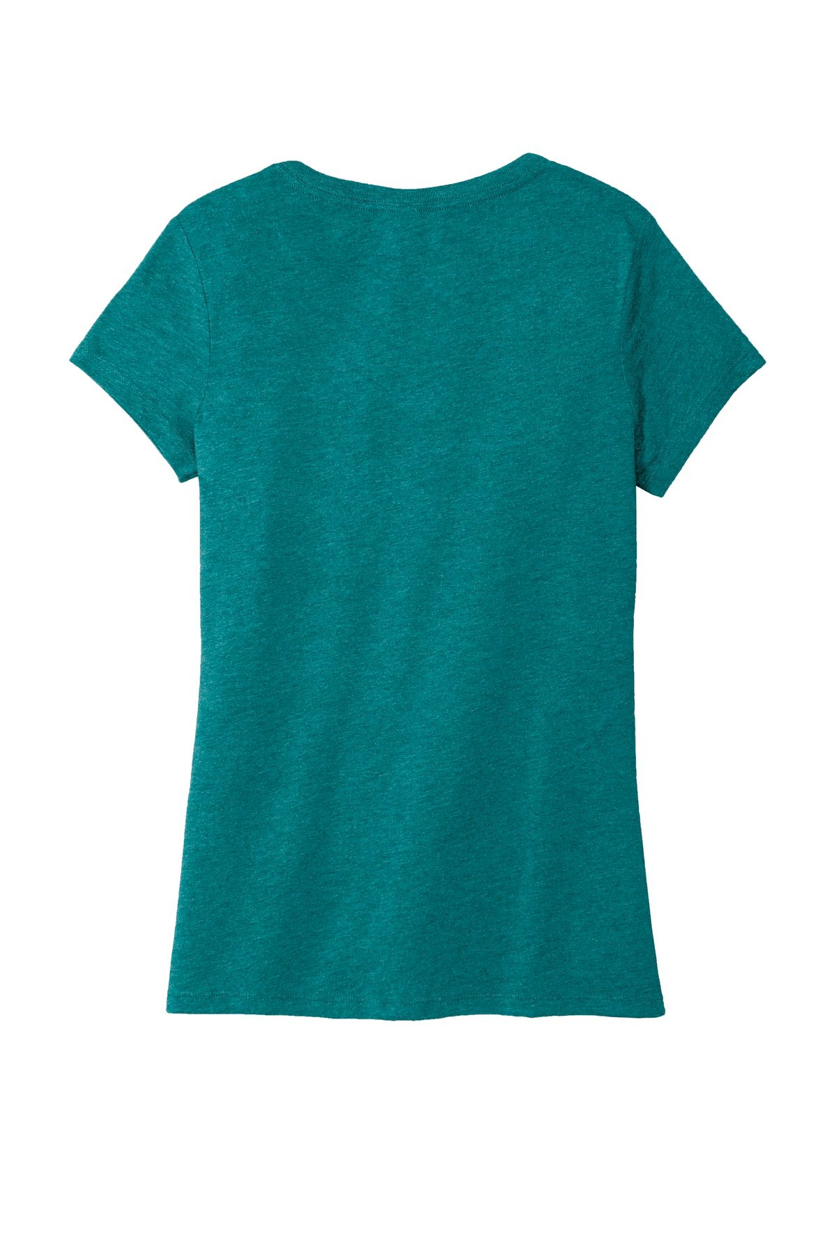 DM1350L_heatheredteal_flat_back District Women's Perfect Tri V-Neck Tee