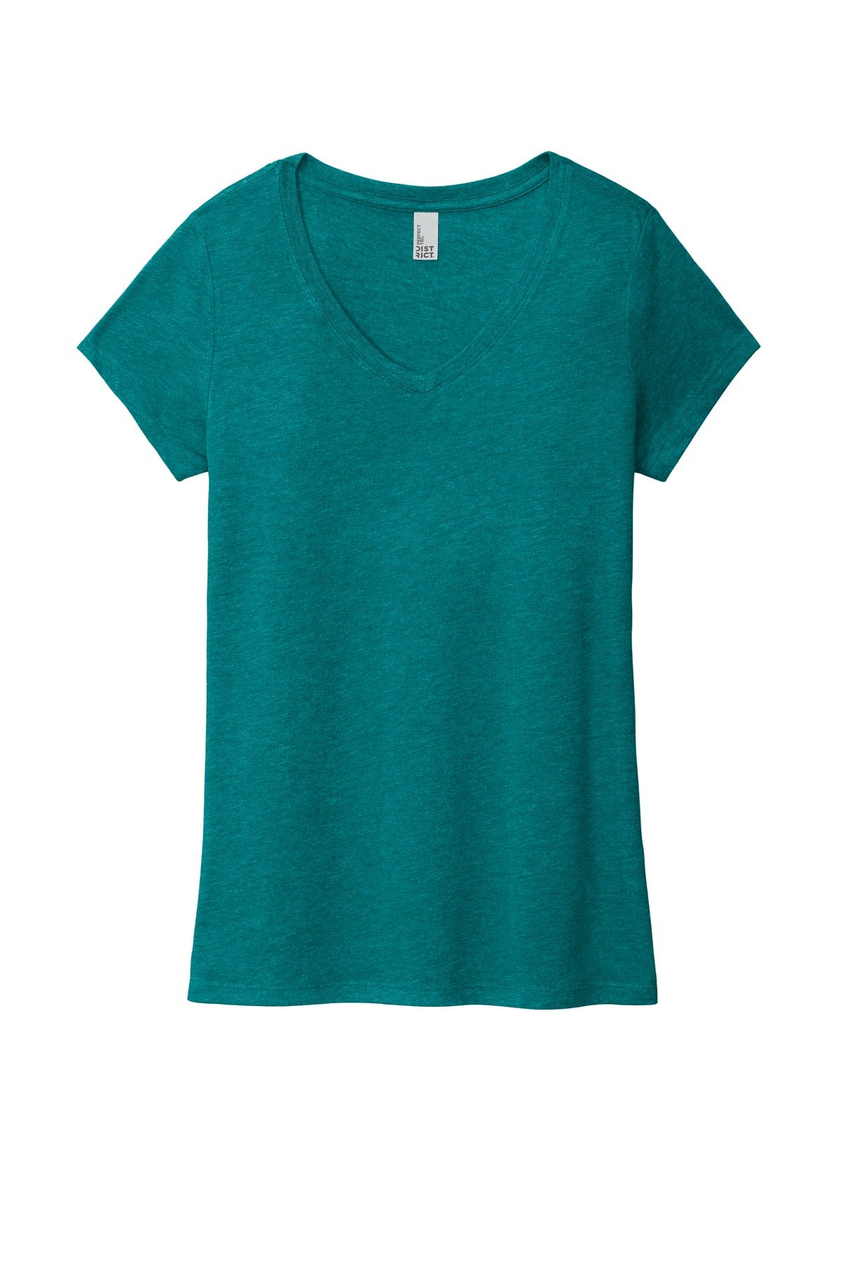 DM1350L_heatheredteal_flat_front District Women's Perfect Tri V-Neck Tee