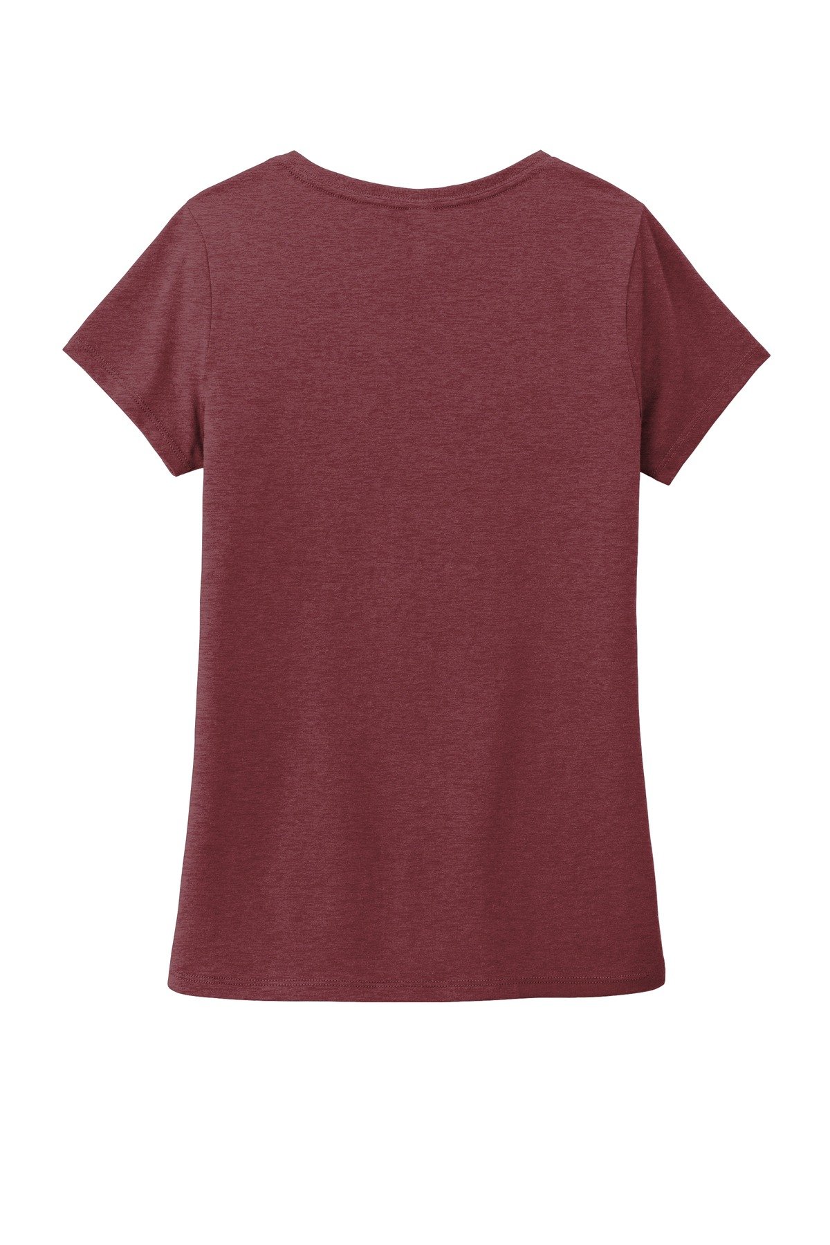 DM1350L_maroonfrost_flat_back District Women's Perfect Tri V-Neck Tee