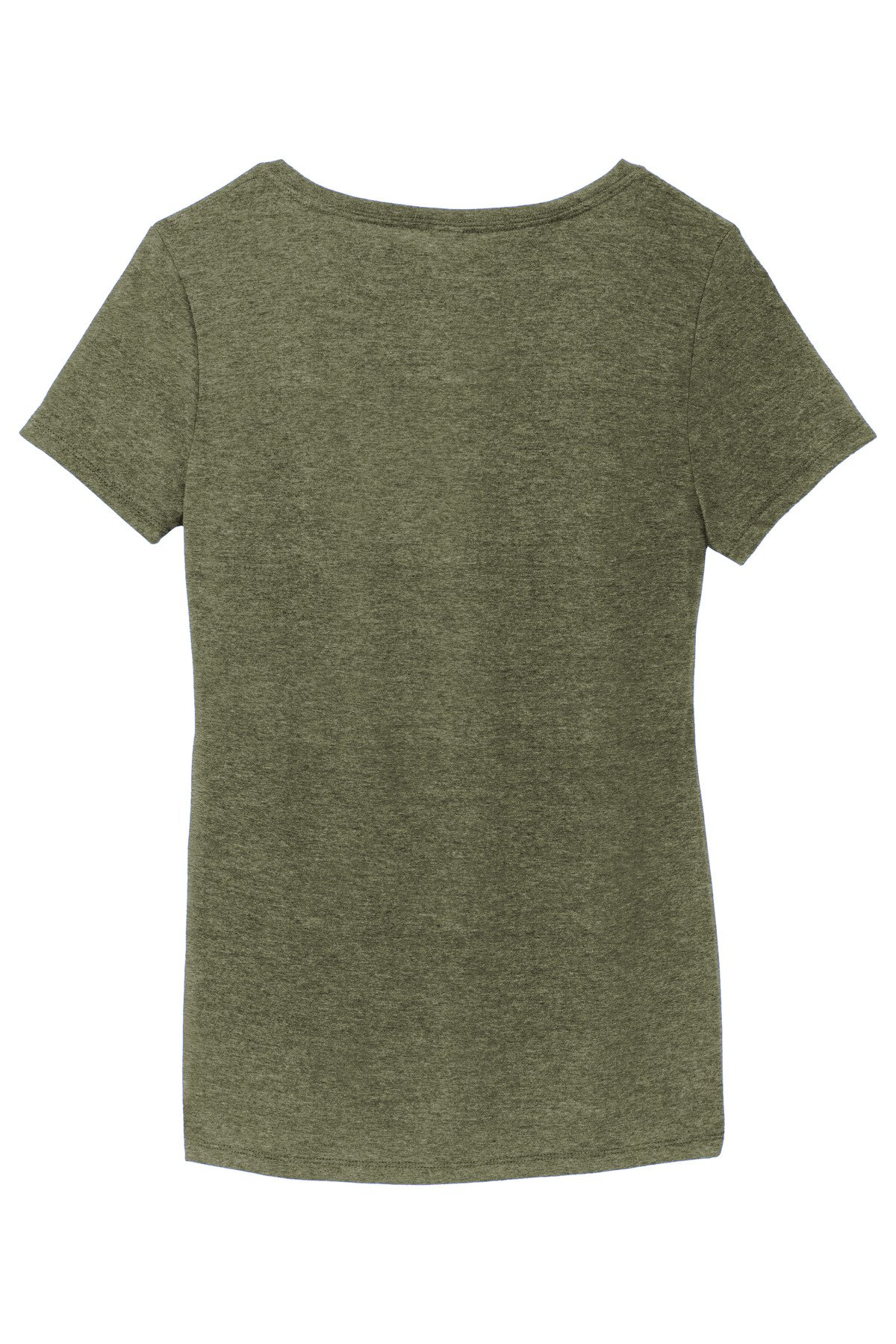 DM1350L_militarygreenfrost_flat_back District Women's Perfect Tri V-Neck Tee