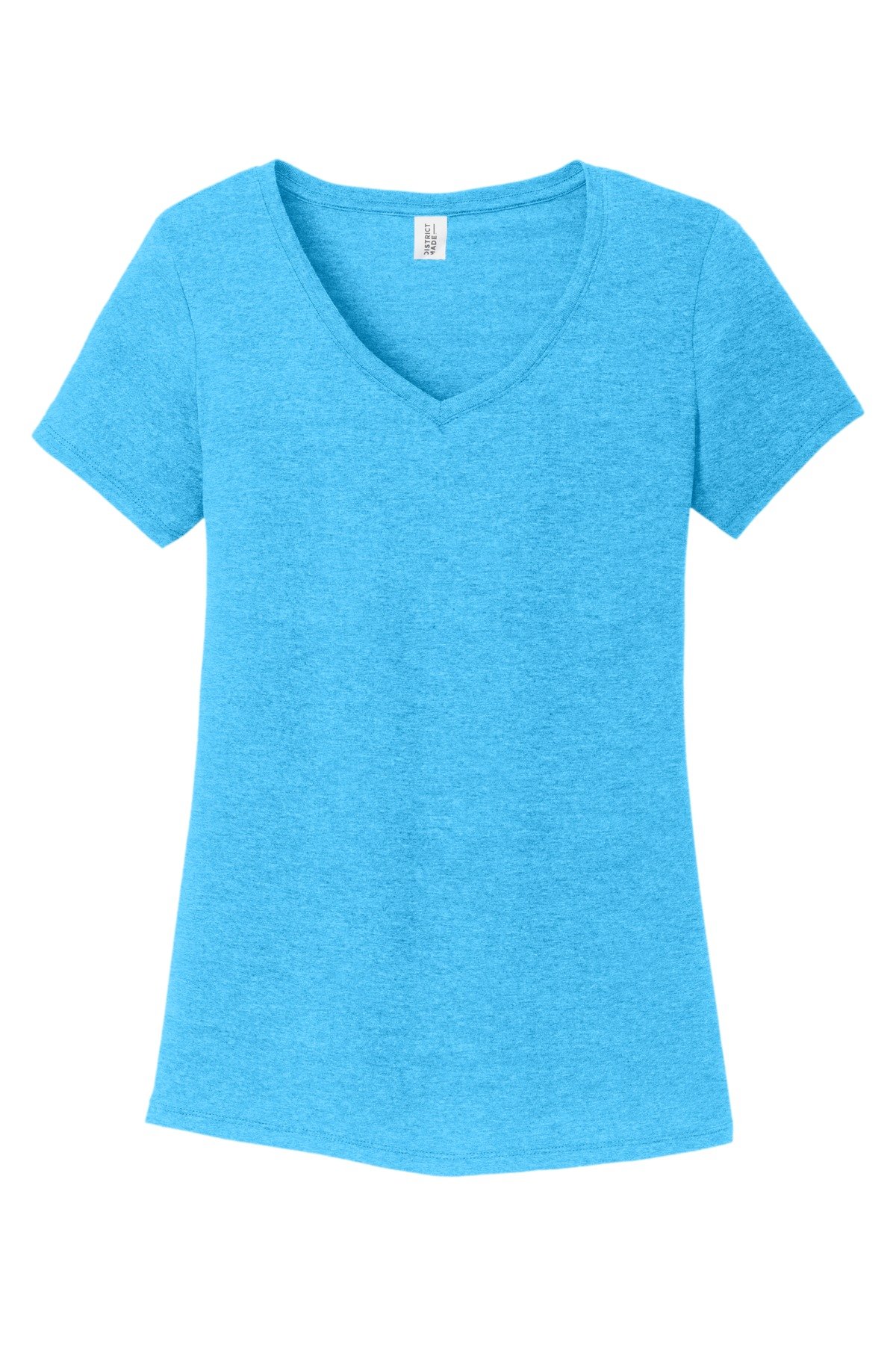 DM1350L_turquoisefrost_flat_front District Women's Perfect Tri V-Neck Tee
