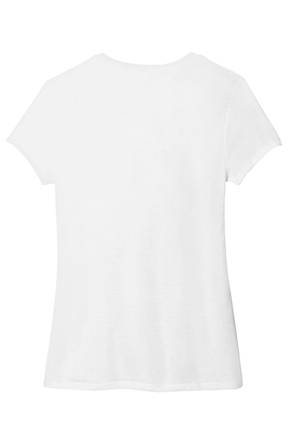 DM1350L_white_flat_back District Women's Perfect Tri V-Neck Tee