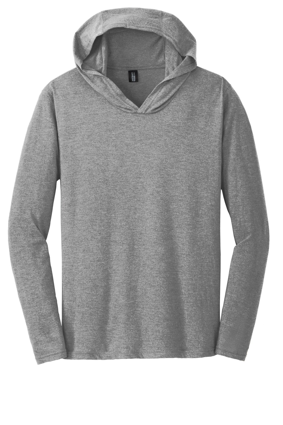 DM139_greyfrost_flat_front District Perfect Tri Long Sleeve Hoodie