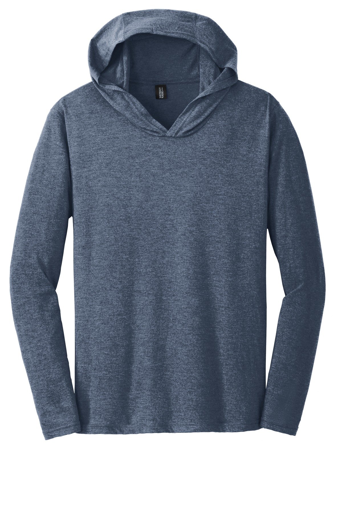 DM139_navyfrost_flat_front District Perfect Tri Long Sleeve Hoodie