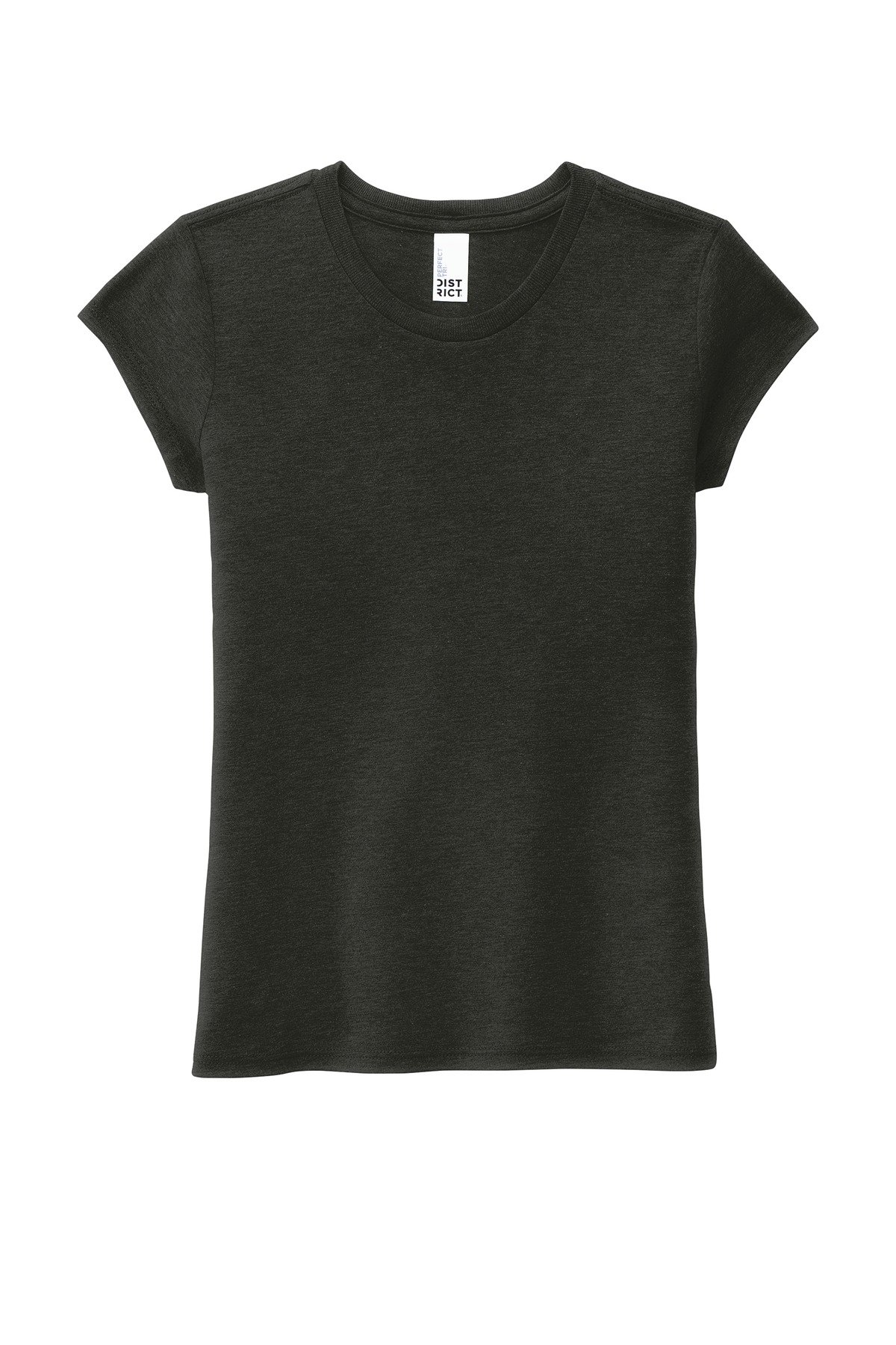 DT130YG_blackfrost_flat_front District Girls Perfect Tri Tee