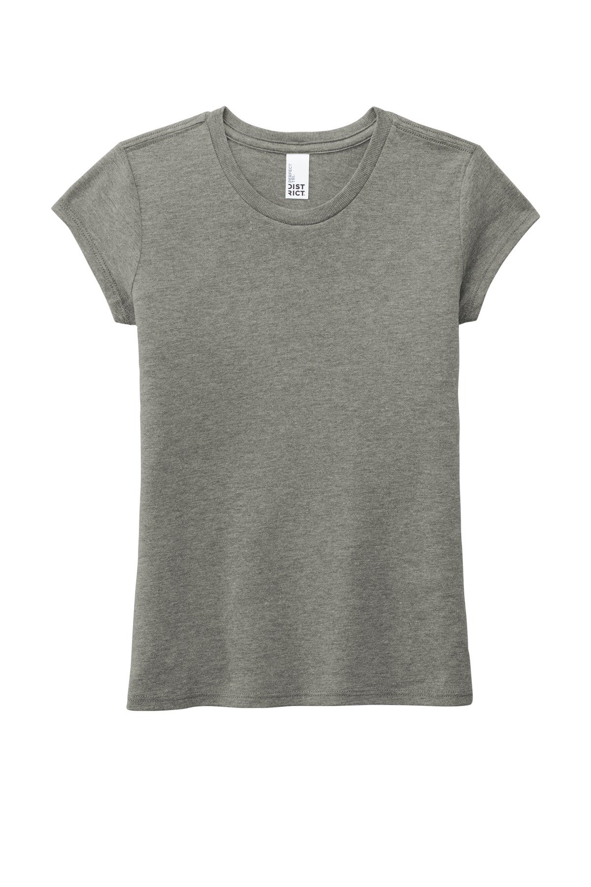 DT130YG_greyfrost_flat_front District Girls Perfect Tri Tee