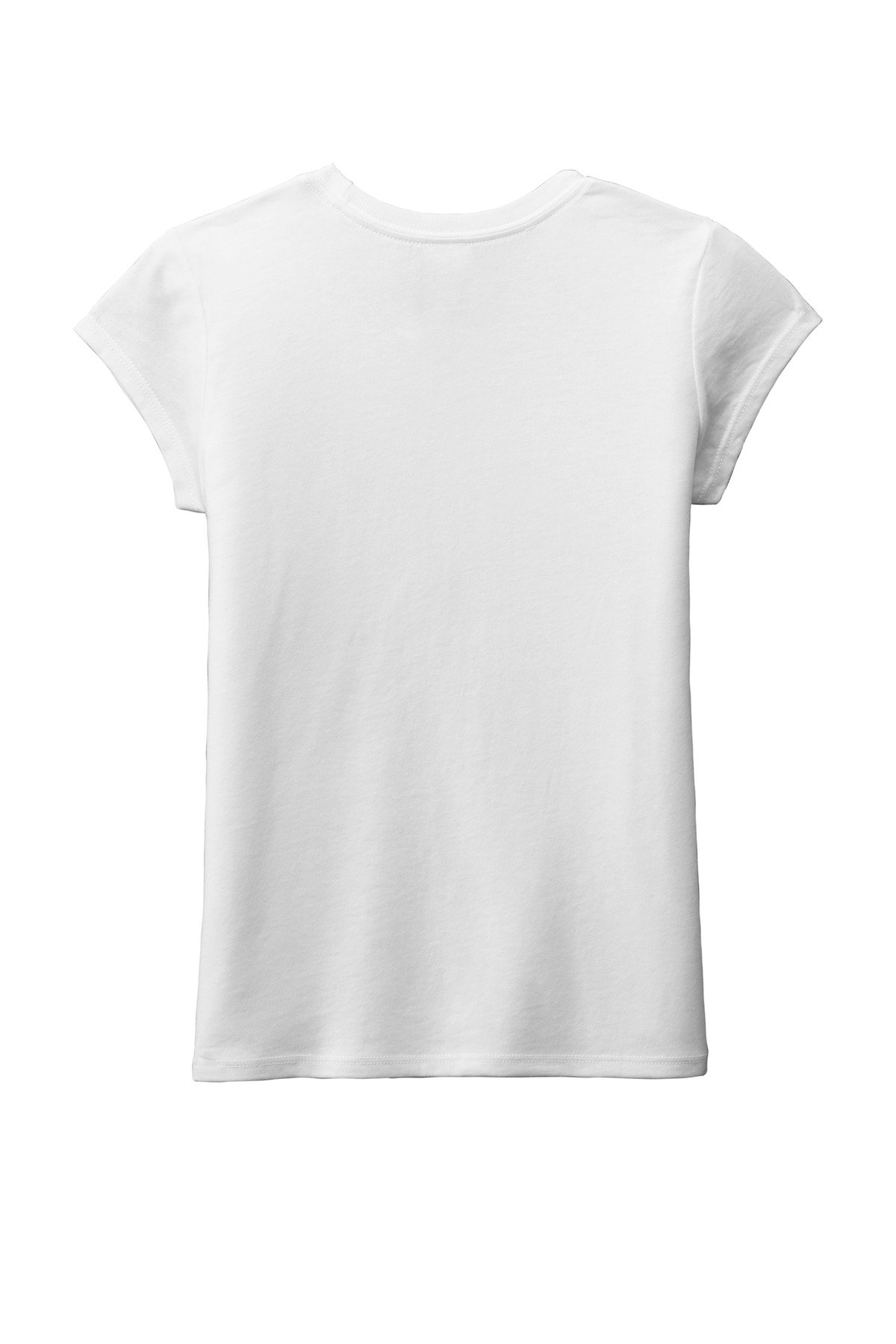 DT130YG_white_flat_back District Girls Perfect Tri Tee