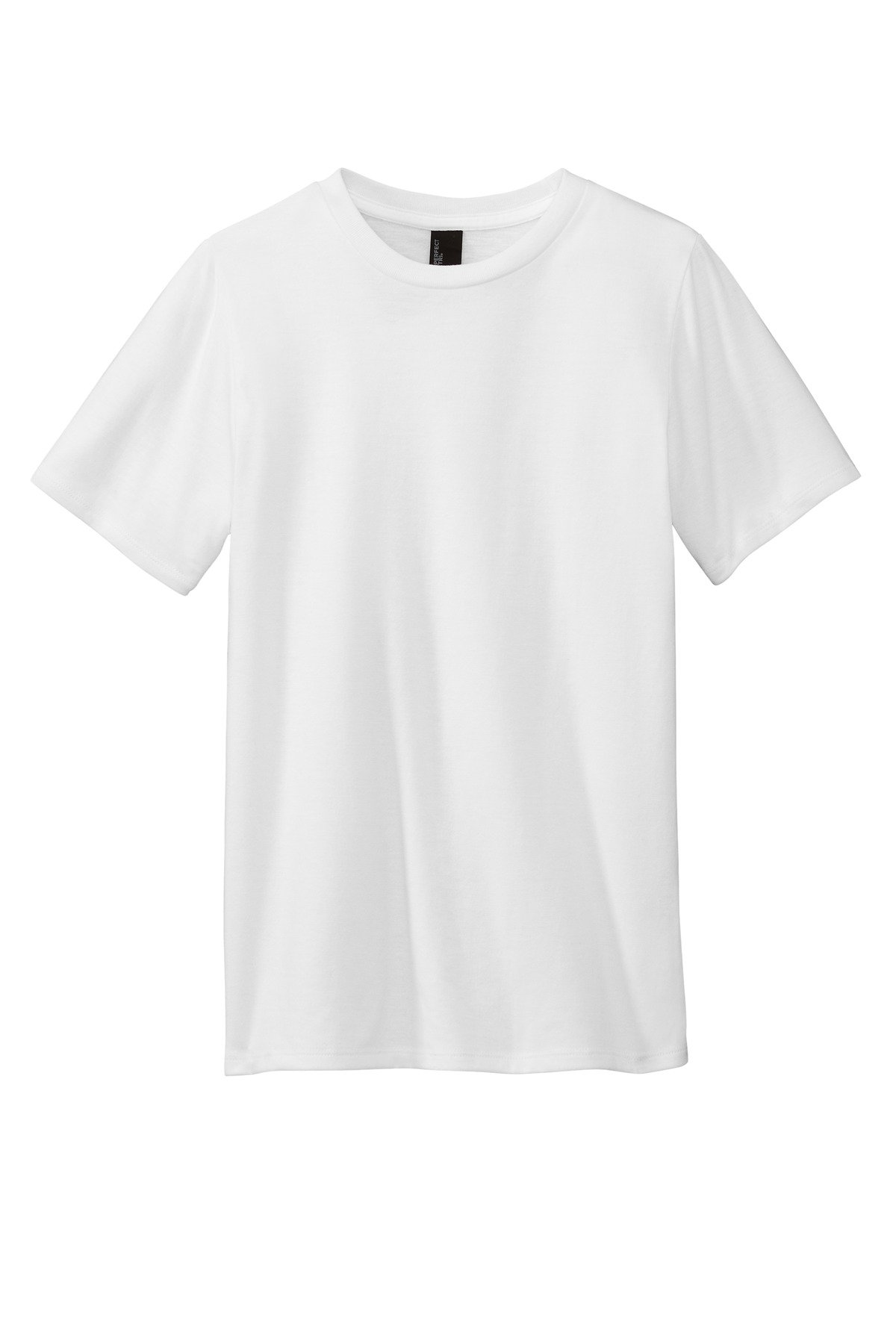 DT130Y_white_flat_front District Youth Perfect Tri Tee.